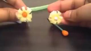 Recycled Drinking Straw Flowers Tutorial [upl. by Gonzalez125]