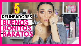 Los 5 Mejores DELINEADORES de Ojos BUENOS y BARATOS de Menos de 100 Pesos Mx ✅ [upl. by Gmur]