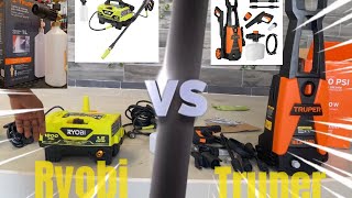 Ryobi Vs Truper 😱 Hidrolavadoras 1800 psi espumadora Truper ¿vale la pena [upl. by Atteynod]