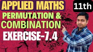 Permutation amp Combination  Exercise74  Applied Maths Ml Agarwal class11th sushantclasses6634 [upl. by Aerdnwahs]