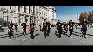 A tribute to south Indian hits from Spain  Vinatha Sreeramkumar and students flashmob [upl. by Oiramat865]