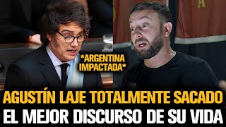 AGUSTÍN LAJE DIÓ EL MEJOR DISCURSO DE SU VIDA ANTE MILEI [upl. by Gladi]