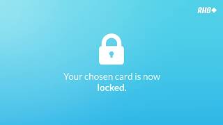 RHB Online Banking  Temporary Lock Card Feature [upl. by Bonnee]