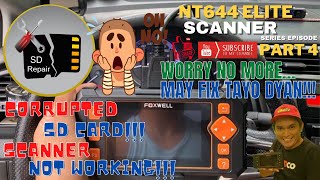 FOXWELL NT644 ELITE Scanner SERIES PART4 Corrupted SD Card  KalikotTV by Mr Kalikot [upl. by Ahcrop]