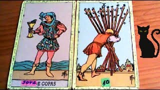 Combinaciones tarot con la SOTA de COPAS  ARCANOS MENORES DE BASTOS Por TARA [upl. by Bonny154]