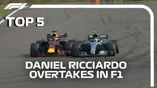 Daniel Ricciardo Top 5 Best Overtakes in F1 [upl. by Alexio]