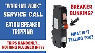 Eaton CH AFCI GFCI Breaker Tripping Randomly  Blinks Red and Gives Code watchmework [upl. by Egidius934]