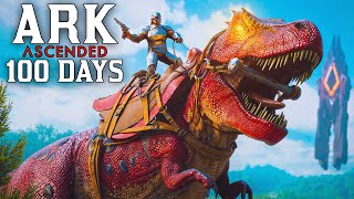 I Spent 100 Days In Ark Survival Ascended The Island [upl. by Diver]