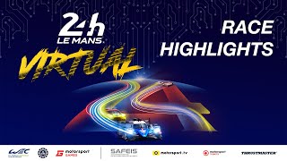 24 Hours of Le Mans Virtual  FULL RACE Highlights [upl. by Aigroeg]