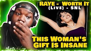 RAYE Worth It Live  SNL  Reaction [upl. by Zillah]