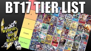 BT17 Digimon TCG Tier List [upl. by Nailuj]