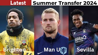 All Latest Summer Transfer News and Rumors  Sambi Lokonga Kyle WalkerPeters Matthijs de Ligt [upl. by Aunson]