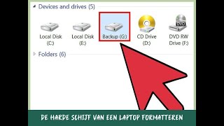 De harde schijf van een laptop formatteren [upl. by Cordelie]