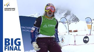 Big Final  Samkova edges Jacobellis for win  Cervinia  Ladies SBX  FIS Snowboard [upl. by Ainna]