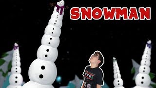 I made a giant snowman in Roblox ⛄ [upl. by Denbrook]