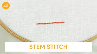 Stem Stitch  Embroidery Stitches [upl. by Neely]