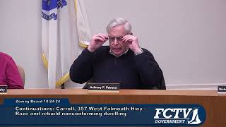 Falmouth Zoning Board of Appeals October 24 2024 [upl. by Eelrac864]