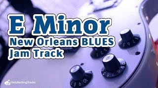 New Orleans Blues Backing Track for musicians and singers Em [upl. by Holman807]