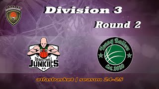 Atlasbasket  Div 3Round 2  BASKETBALL JUNKIES vs YOUNG BALLERS [upl. by Weldon]