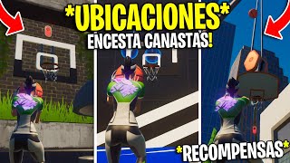 ENCESTA CANASTAS EN EL CENTRO ALL STAR DE LA NBA 75 FORTNITE 🏀❓ UBICACIONES CANASTAS NBA FORTNITE [upl. by Azitram]