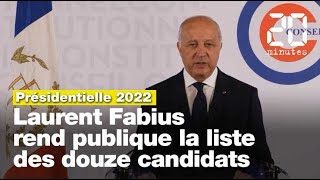 Présidentielle 2022 Voici la liste des candidats à lélection [upl. by Ojaras]