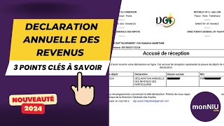 La déclaration annuelle des revenus des particuliers en 3 étapes [upl. by Sotsirhc]