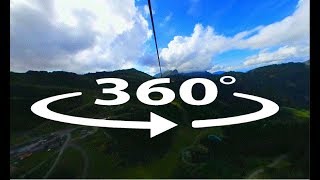 fantasticable 360° chatel 100 kmh en tyrolienne [upl. by Georgie48]