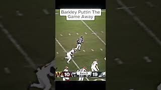 Saquon Barkley Seals the Game with a 39 Yard TD Run shorts [upl. by Nytnerb82]