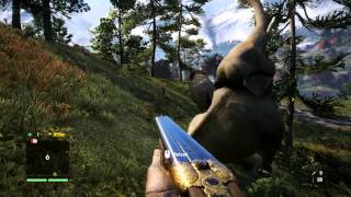 Far Cry 4  Elephant Gun vs Elephants [upl. by Rihsab]