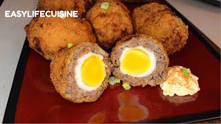 Simple Scotch Egg recipehow to make tutorialby easylifecuisine [upl. by Tonjes]