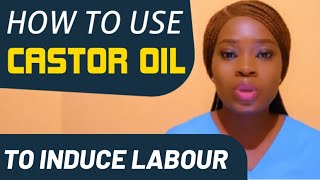 How to use castor oil to induce labour  Natural way to induce labour on your own  castoroil [upl. by Airetahs]