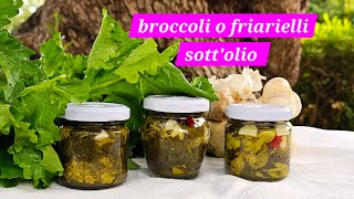 Friarielli o broccoli sottolio Rosariarinaldispeedychef [upl. by Muire]