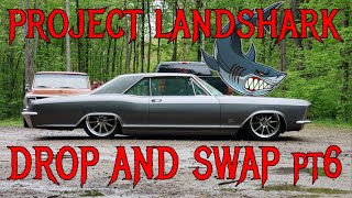 Landshark 1965 Buick Riviera Custom  Drop and LS Swap Pt6 Brakes Cooling System Exhaust [upl. by Trilbi]