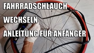 Fahrradschlauch wechseln  Anleitung für Anfänger [upl. by Annaihr991]