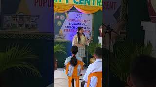 Oratorical Speech Contest on Population Development Awesome Performance [upl. by Anaiuq564]