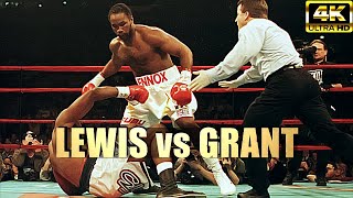 Lennox Lewis vs Mike Grant  KNOCKOUT Highlights Boxing Fight  4K Ultra HD [upl. by Ogeid316]