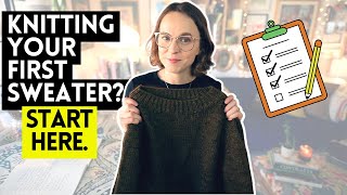 Watch this before you knit your first sweater 👍 knittingpodcast [upl. by Hallagan383]