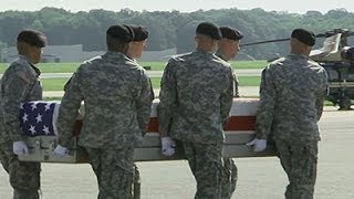 Raw Body of US General Arrives at Dover AFB [upl. by Dagney]