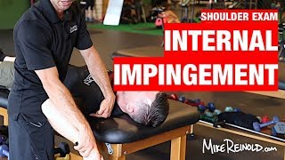 Internal Impingement Special Test  Shoulder Clinical Examination [upl. by Enaht]