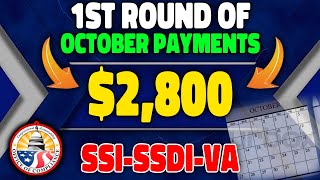 Social Security Update Will the First Round of October Payments Be 2800 Tomorrow [upl. by Nahshun597]