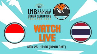 Indonesia v Thailand  Full Basketball Game  FIBA U18 Womens Asia Cup 2024  SEABA Qualifiers [upl. by Debbra]