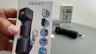 Plegium SMART Pepper Spray Pfefferspray Sirene Strobe SMS und Anrufbenachrichtigung Tierabwehrspray [upl. by Lisab]