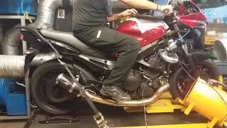 Yamaha TDM 900 Turbo by Speed House dyno and remappingSpeed House Garage Dyno [upl. by Killigrew]