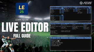 Live Editor Guide  Full Tutorial  EA Sports FC 25 [upl. by Mann]