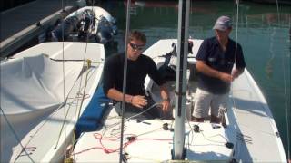 Etchells How to guide Part 2 0 spinaker hoist [upl. by Ohaus]