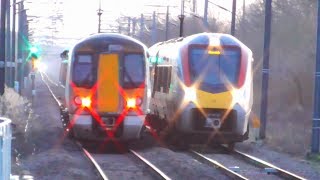 Trains at Waterbeach incl ECML Diverts  180120 [upl. by Nylsirhc]