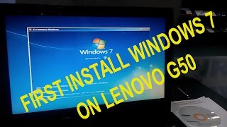 First Installation Windows 7 on G5030 Laptop [upl. by Roti]