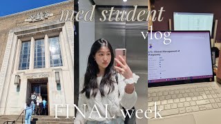 med vlog EXAM SEASON 🤸‍♀️ surviving the hardest semester  FINAL week of preclinical medicine [upl. by Holladay]