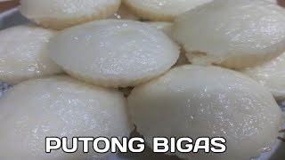 Easy Step Recipe Putong Bigas Filipino Steamed Rice Cake Recipe [upl. by Russia]