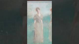 Thomas Dewing In a Garden  National Portrait Gallery art painting figures [upl. by Nyletak]